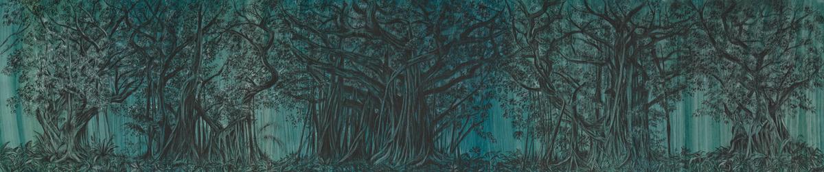 “Old Cutler”, una obra inspirada en los árboles banianos de Old Cutler Road. 
