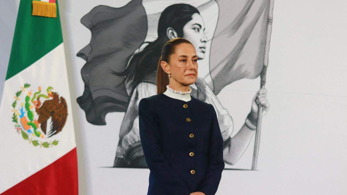 Claudia Sheinbaum, presidenta de México, participa en una rueda de prensa de temas de seguridad nacional, el martes 3 de diciembre de 2024, en Ciudad de México.