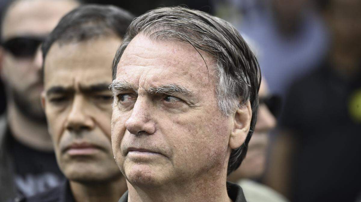 BRASILIA, BRAZIL - SEPTEMBER 14: Former Brazilian President Jair Bolsonaro leaves DF Star Hospital after undergoing a medical procedure on September 14, 2025, in BrasÃlia, Brazil. Bolsonaro ruled the country from 2019 to 2022 and was sentenced to 27 years in prison for a coup plot after his defeat to Lula da Silva in the 2022 presidential election. The right-wing former president also faces four additional charges related to attacks on democratic order. (Photo by Ton Molina/Getty Images)
