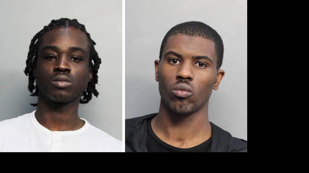 De izquierda a derecha,Kenin Sherrod Bailey y Mikey Tyquan Lenard, ambos de 25 años. Departamento de Policía de Miami-Dade