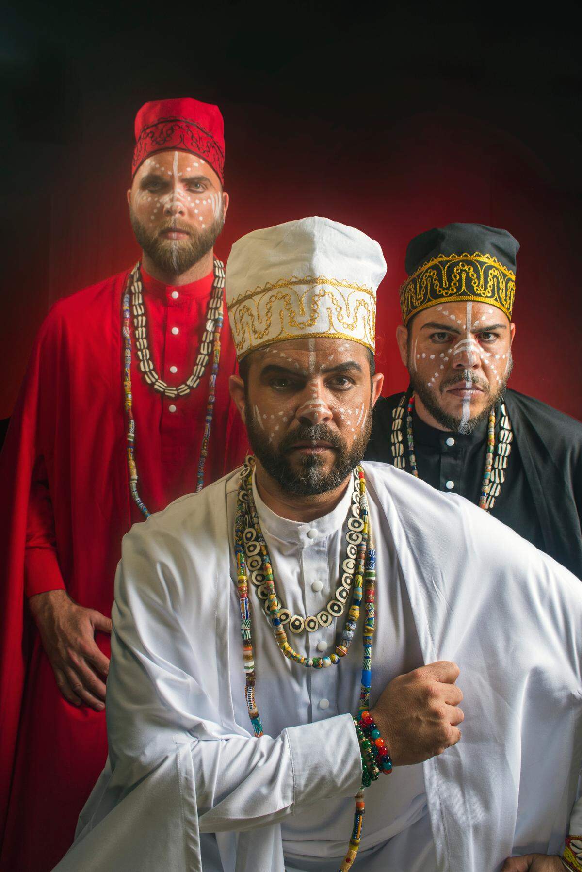 Los actores masculinos de&nbsp;'Leyendas negras'&nbsp;(de izq. a dcha.): Guillermo Lavandera, Anthony LoRusso y José Luis Pérez.