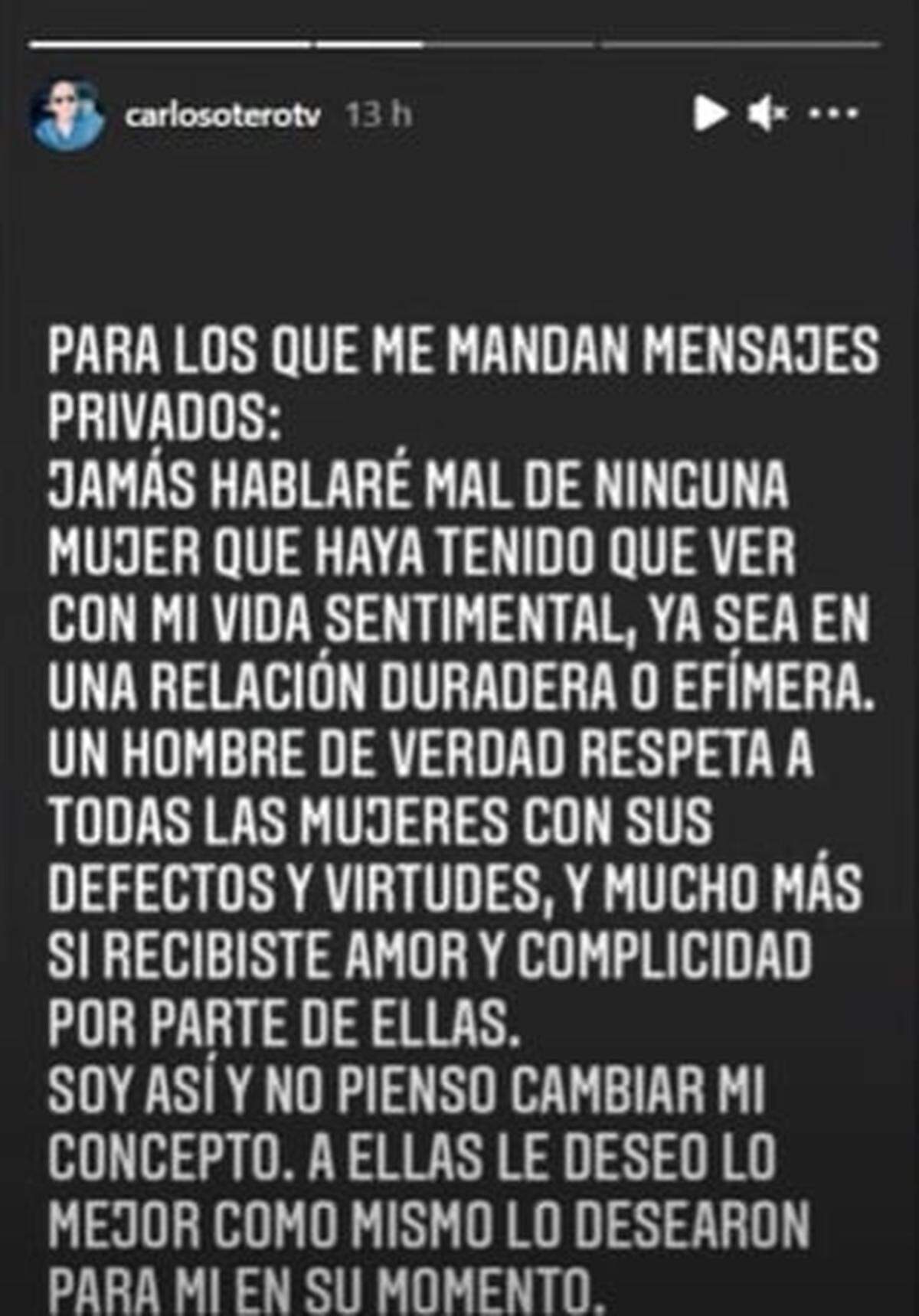 Mensaje de Carlos Otero