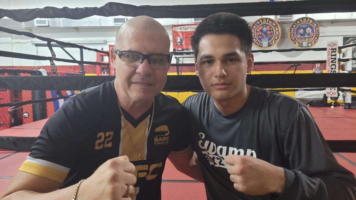 Ryan Arencibia se prepara a las órdenes de Eric “Tigre’’ Castaños, quien se ha convertido en uno de los técnicos más reconocidos de BKFC.