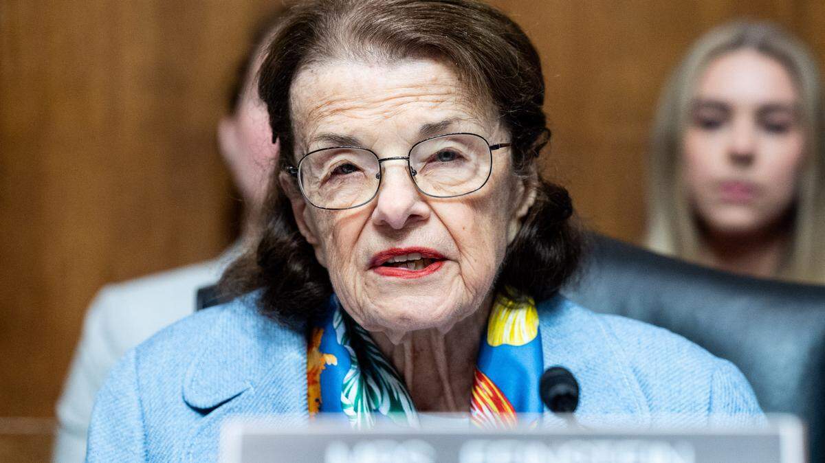 U.S. Senator Dianne Feinstein (D-CA) speaking at a hearing of the Senate Judiciary Committee at the U.S. Capitol. (Photo by Michael Brochstein/Sipa USA)