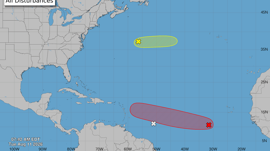 Pronostican formación de una depresión tropical o tormenta en el Atlántico