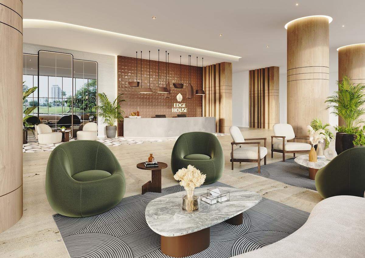 Los 608 apartamentos de Edge House Miami se venderán amueblados, y cuentan con puertas separadas para alquilar uno de los espacios, un studio con cocina y baño.