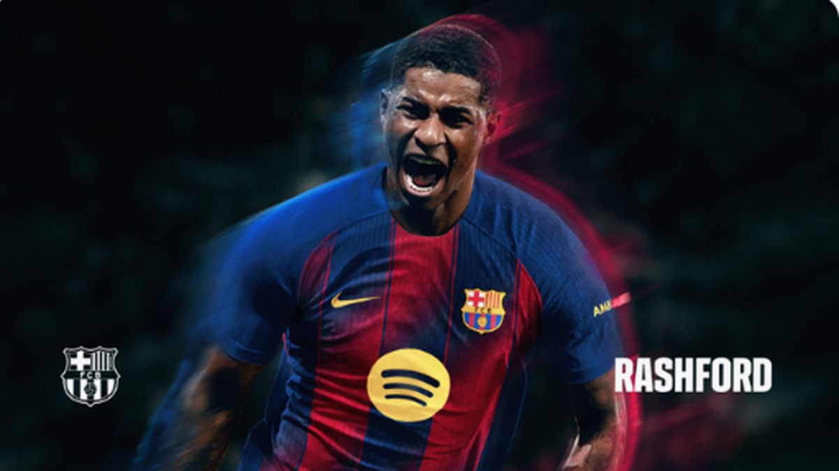 El Barcelona anunció este miércoles de manera oficial la incorporación del delantero inglés Marcus Rashford en calidad de cedido procedente del Manchester United, con una opción de compra futura.