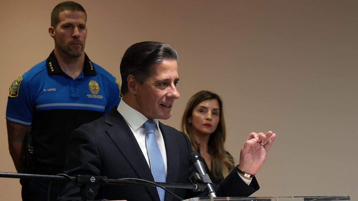 On Dec. 9, 2021, Miami-Dade Public Schools Superintendent Alberto Carvalho announces his departure for Los Angeles as its new schools chief.