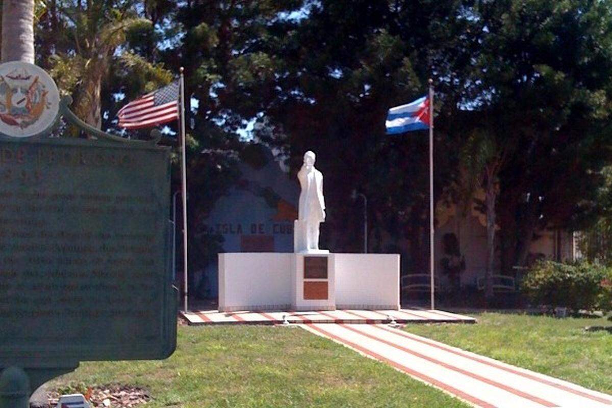 Monumento a José Martí en&nbsp;Ybor City, Tampa, Florida.