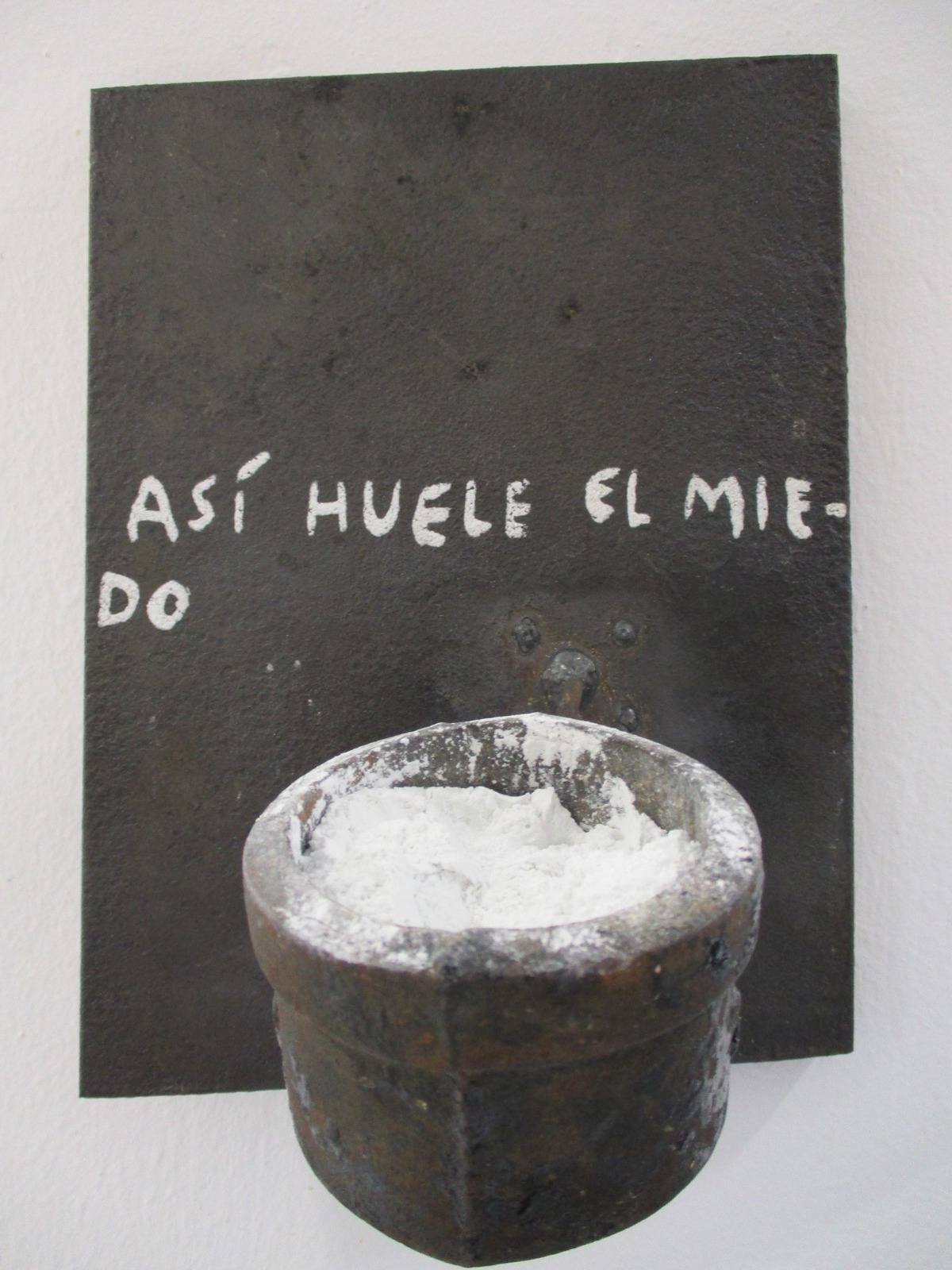 Así huele a miedo, obra de José Manuel Mejías.