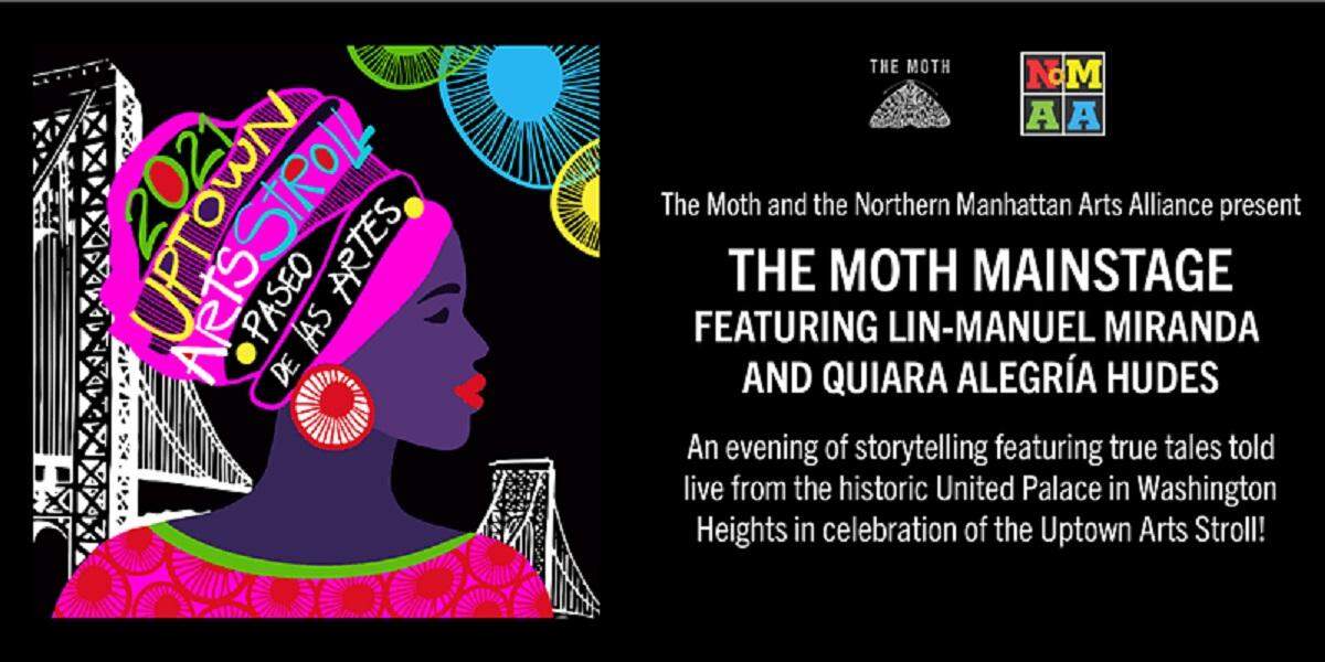 The Moth Virtual Mainstage: Historias reales contadas en vivo desde el histórico United Palace Theatre en Washington Heights.