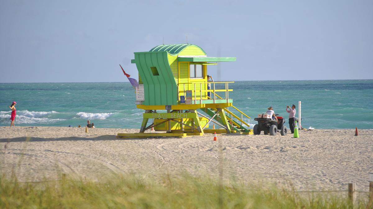 Un día de sol y playa en Miami Beach.