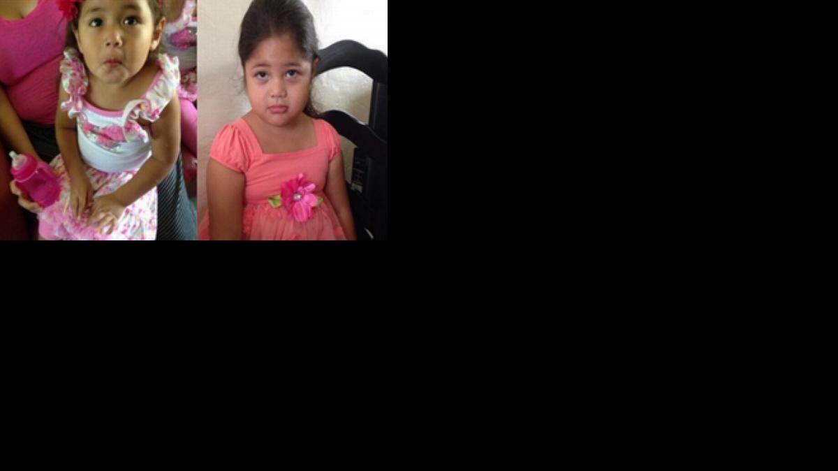 Keilyn y Kristel Martínez, de 4 y 3 años.
