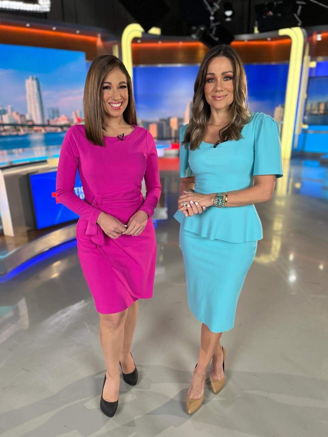 Arlena Amaro and Gloria Ordaz host the noon and 5 p.m. newscasts. on Telemundo 51, which covers local Miami news.