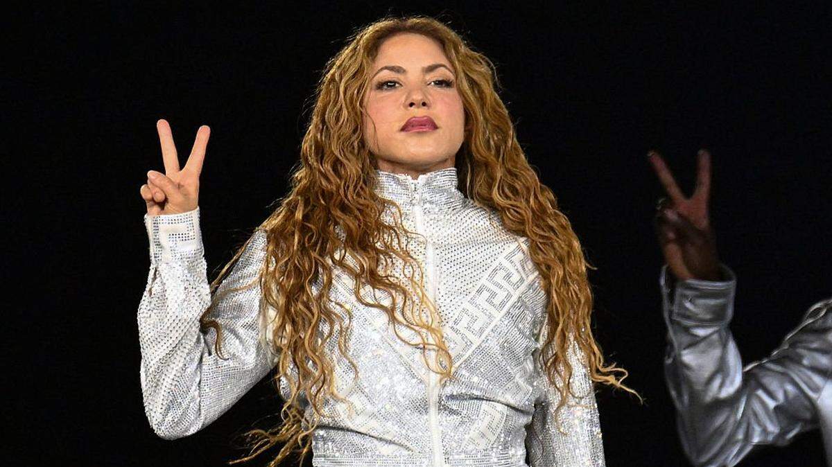 Colombian singer Shakira performs onstage during the worldwide 'Las Mujeres ya no Lloran' tour at the Pascual Guerrero Stadium in Cali, Colombia on October 26, 2025. (Photo by JOAQUIN SARMIENTO / AFP) (Photo by JOAQUIN SARMIENTO/AFP via Getty Images)