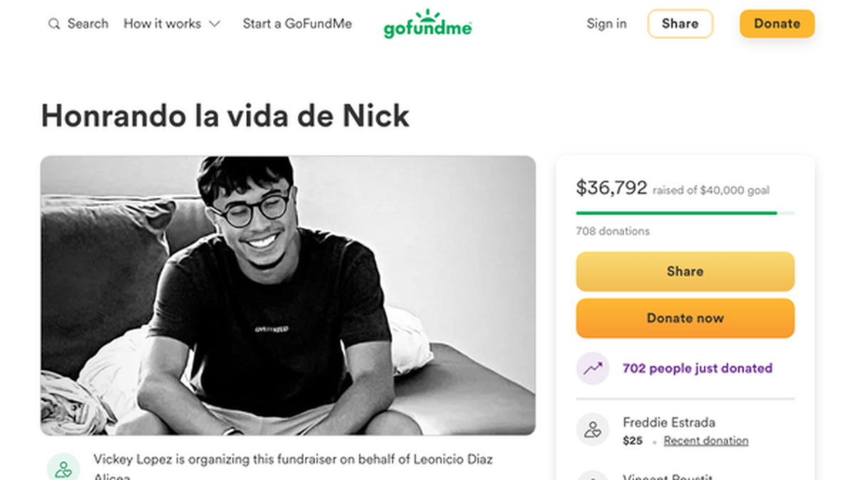 Nick Díaz Ruiz fue hallado en un automóvil sumergido en un estanque de retención en el suroeste del Condado Miami-Dade.