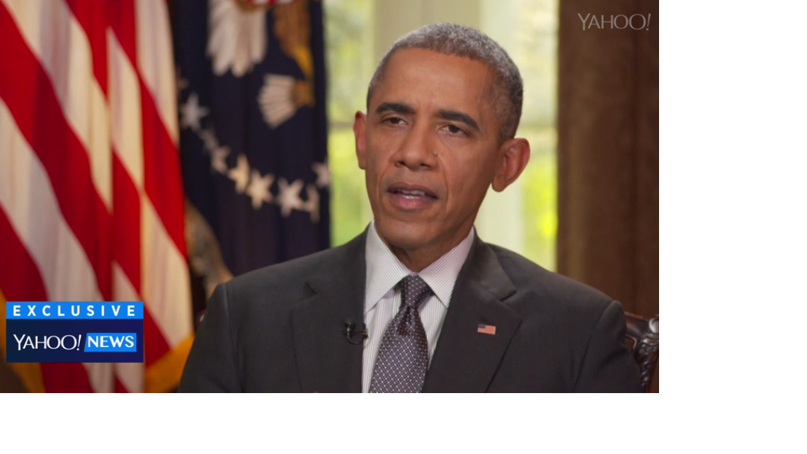 El presidente Barack Obama es entrevistado para el portal de noticias de Yahoo.com. 