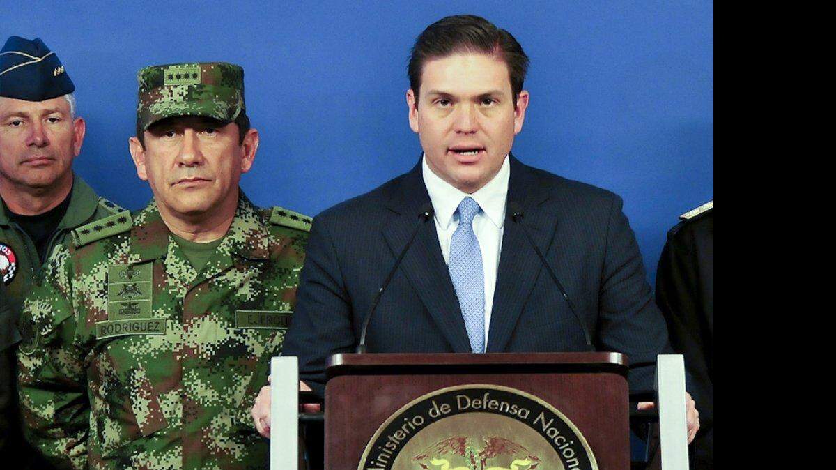 En esta foto de archivo, el ministro de Defensa de Colombia Juan Carlos Pinzón.