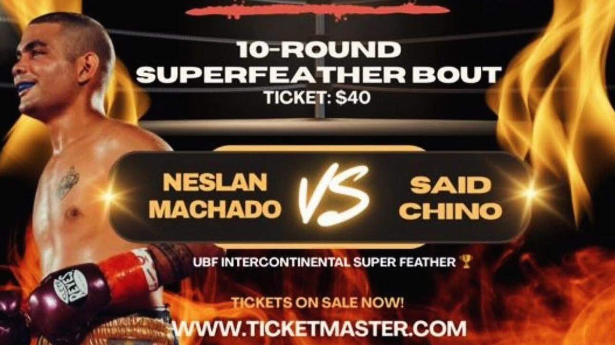 Neslán Machado regresará en una cartelera en Montgomery, Alabama, ante el veterano mexicano Said Chino.