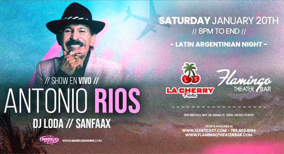 Concierto de&nbsp;Antonio Ríos en el Teatro Flamingo.