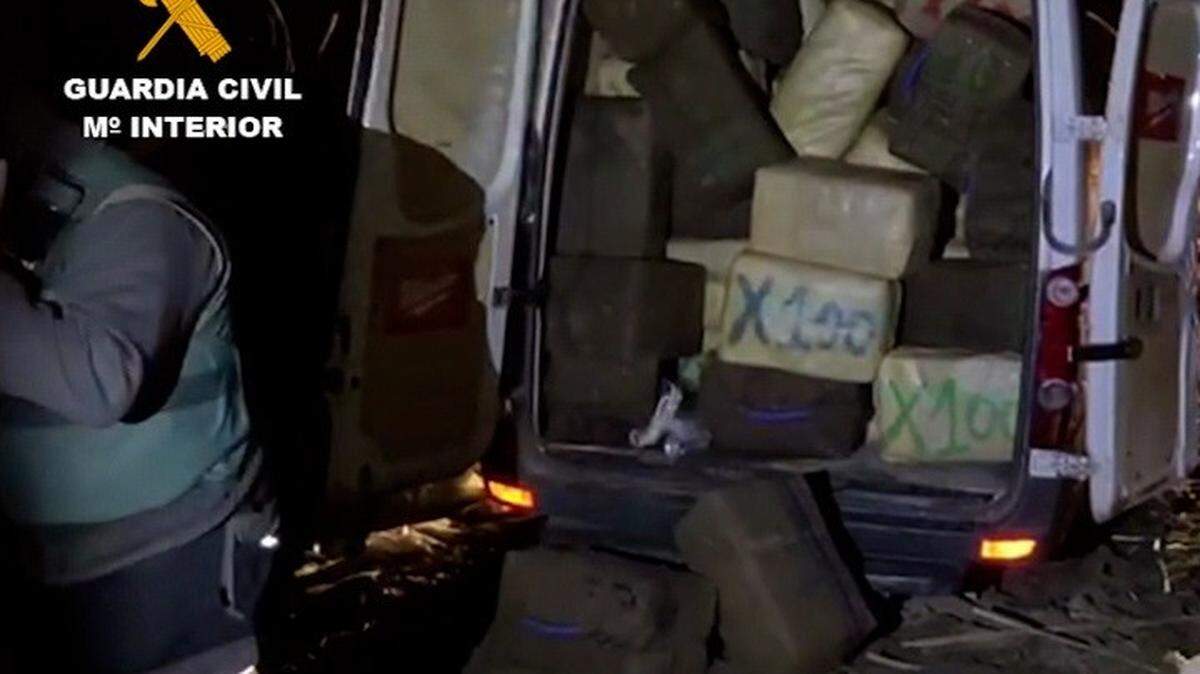 Hachís intervenido. GUARDIA CIVIL 23/5/2021