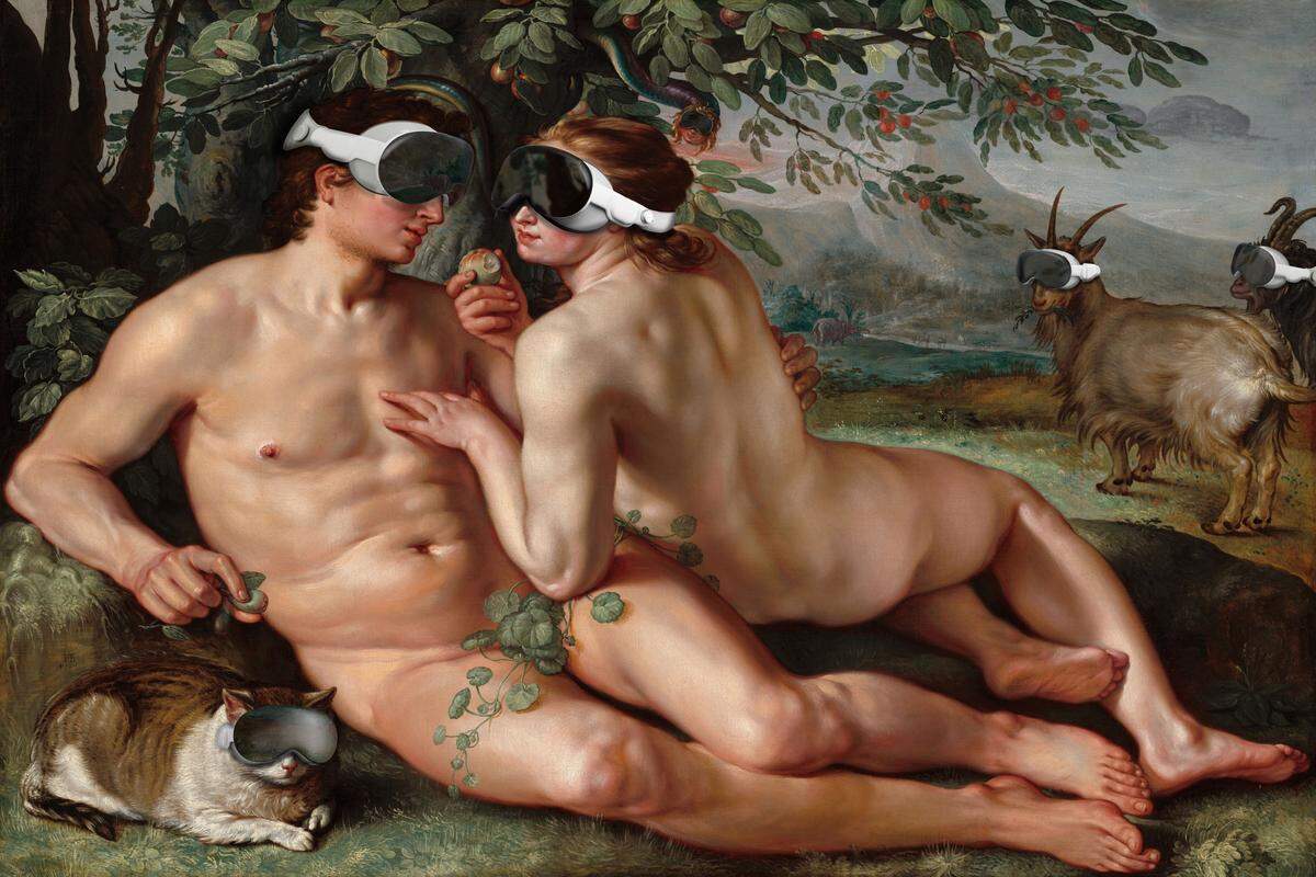 ‘Appel Garden’, 2024. Fotomontaje Impreso en transparencia ruratrans. Retroiluminación LED en panel ultrafino. Edición/ 100, 32 x 55 pulgadas (81.28 x 139.7 cm), (Diagonal). 
