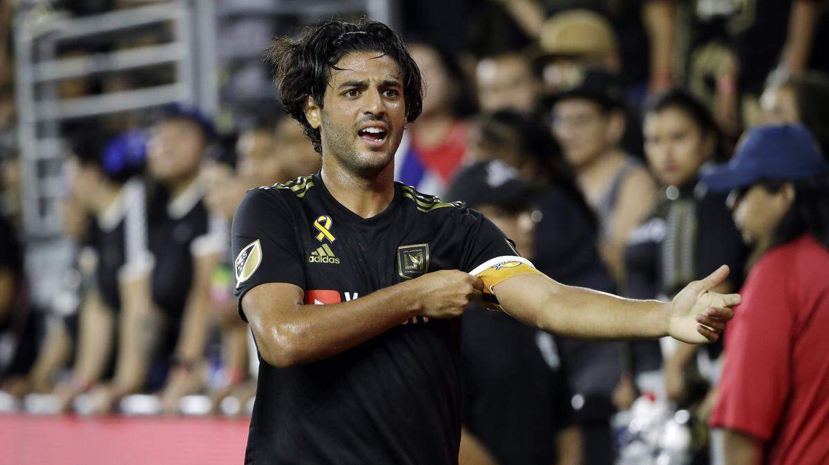 Los Angeles FC forward Carlos Vela set a Major League Soccer record with 34 goals scored during the 2019 season.