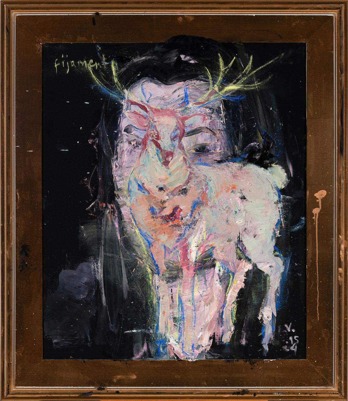 ‘Fijamente’, 2024, óleo sobre lienzo, 20 x 24 pulgadas.