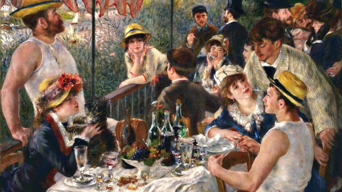 “El almuerzo de los remeros” (1881), de Pierre-Auguste Renoir, es uno de los lienzos que cobran vida en “Lasting Impressions”. 