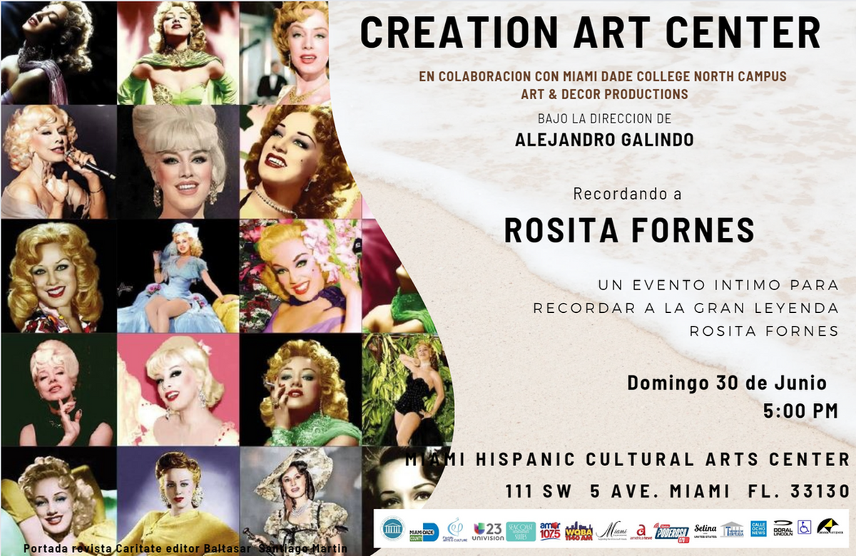 Recordando a Rosita Fornés en el Miami Hispanic Cultural Arts Center.