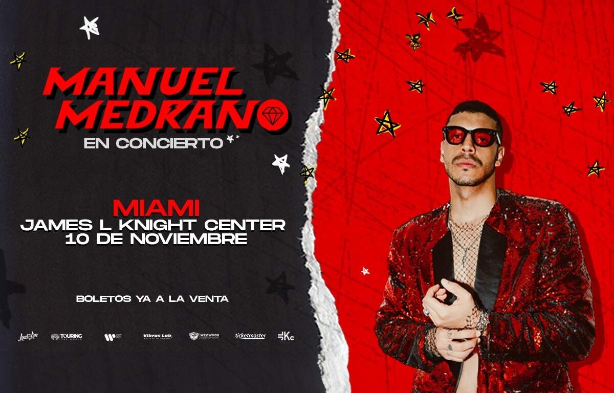 Concierto de Manuel Medrano en el James L. Knight Center.