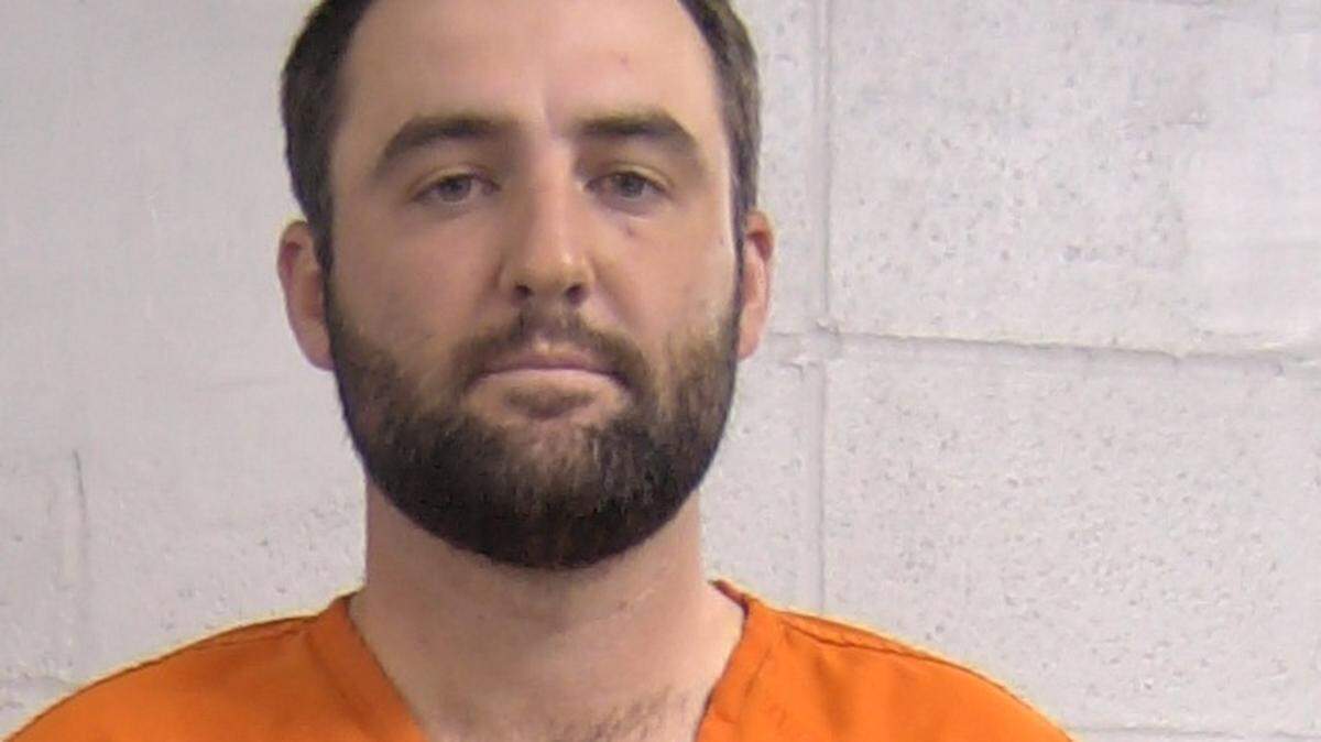 Una foto de Scottie Scheffler por la policía metropolitana de Louisville después de un incidente de tráfico antes de la segunda ronda del torneo de golf PGA Championship en Valhalla Golf Club. 