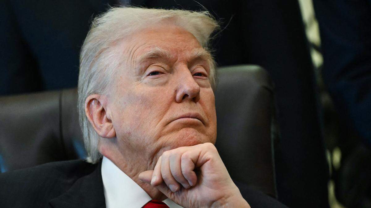 US President Donald Trump looks on during an event about pharmaceutical drugs in the Oval Office of the White House in Washington, DC on November 6, 2025. Trump announced deals Thursday with pharmaceutical giants Eli Lilly and Novo Nordisk to lower the prices of some popular weight-loss drugs. Both companies "have agreed to offer their most popular GLP-1 weight-loss drug," Trump said, "at drastic discounts." (Photo by ANDREW CABALLERO-REYNOLDS / AFP) (Photo by ANDREW CABALLERO-REYNOLDS/AFP via Getty Images)