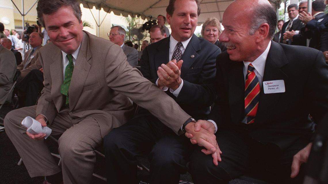 Former Florida Gov. Jeb Bush was an early proponent of charter schools. Back in 1999, he attended the dedication of the “Ryder Elementary Charter School,” the nation’s first school-in-the-workplace.