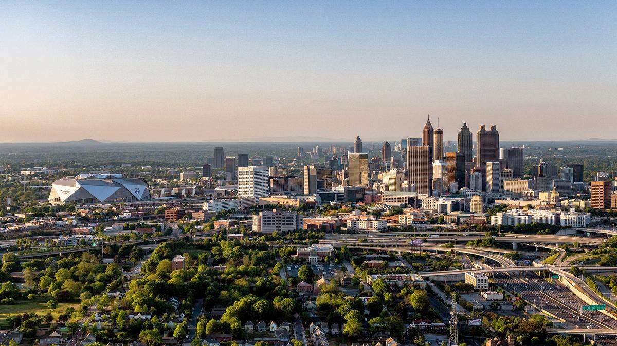A view of the Atlanta skyline.