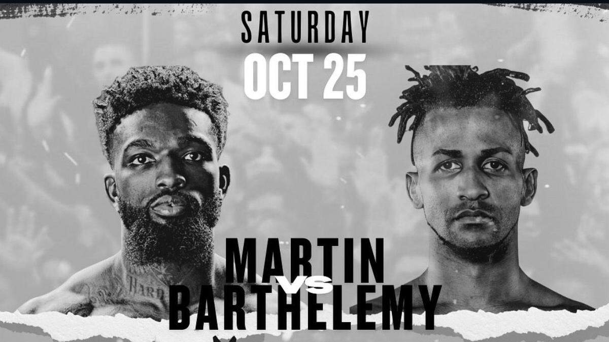 El ex doble campeón mundial Rancés Barthelemy (der.) regresa al ring el 25 de octubre ante Frank Martin, en una cartelera encabezada por Sebastián Fundora y Keith Thurman.