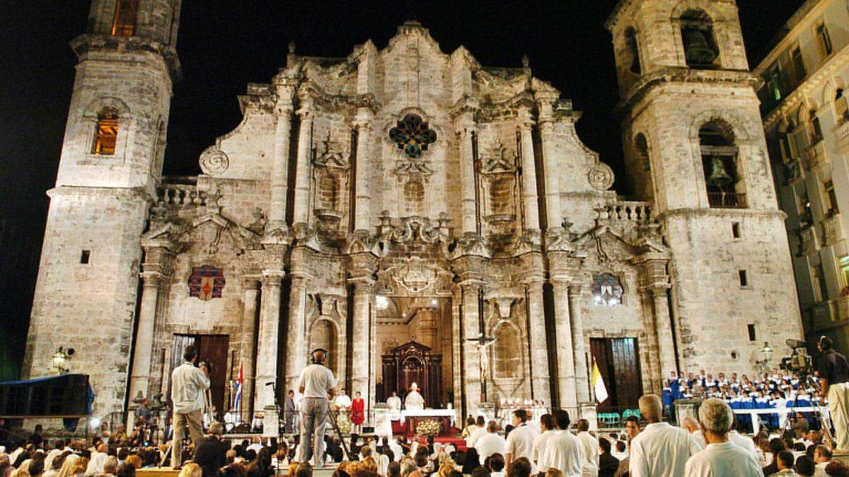 Foto de archivo de la Catedral de La Habana.
