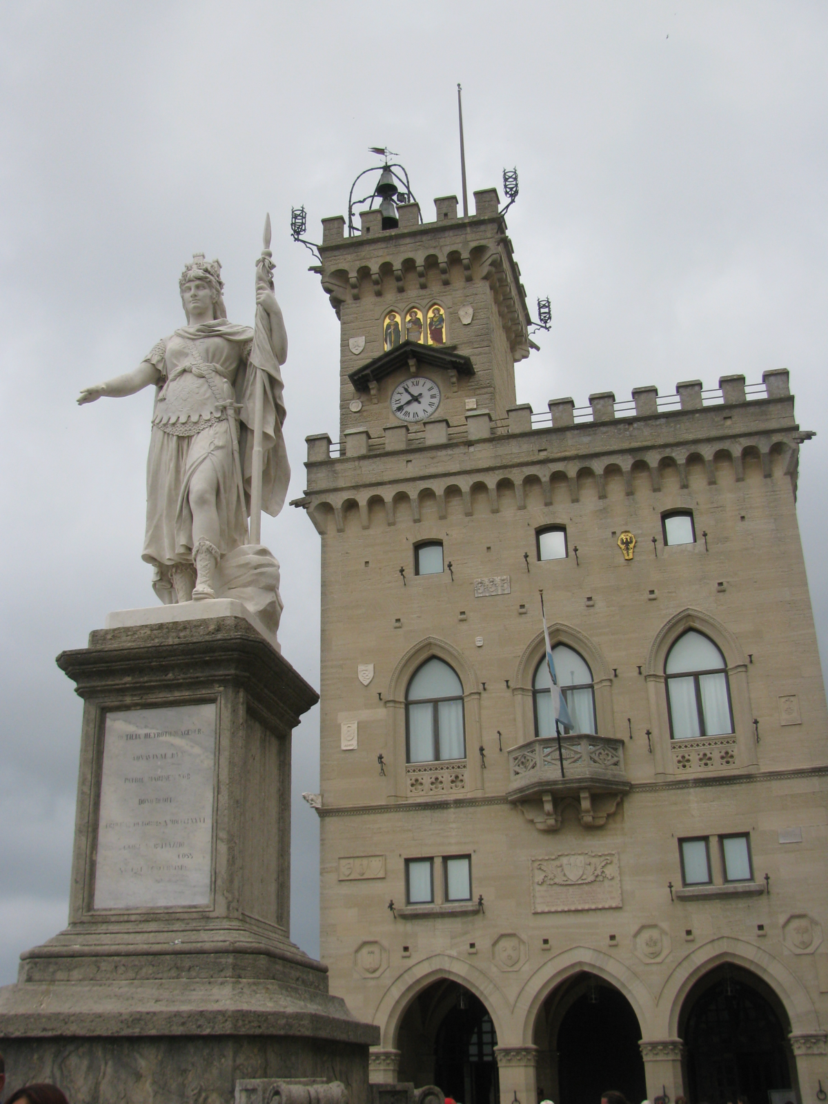 El Palazzo Pubblico, centro del Gobierno de la República de San Marino.