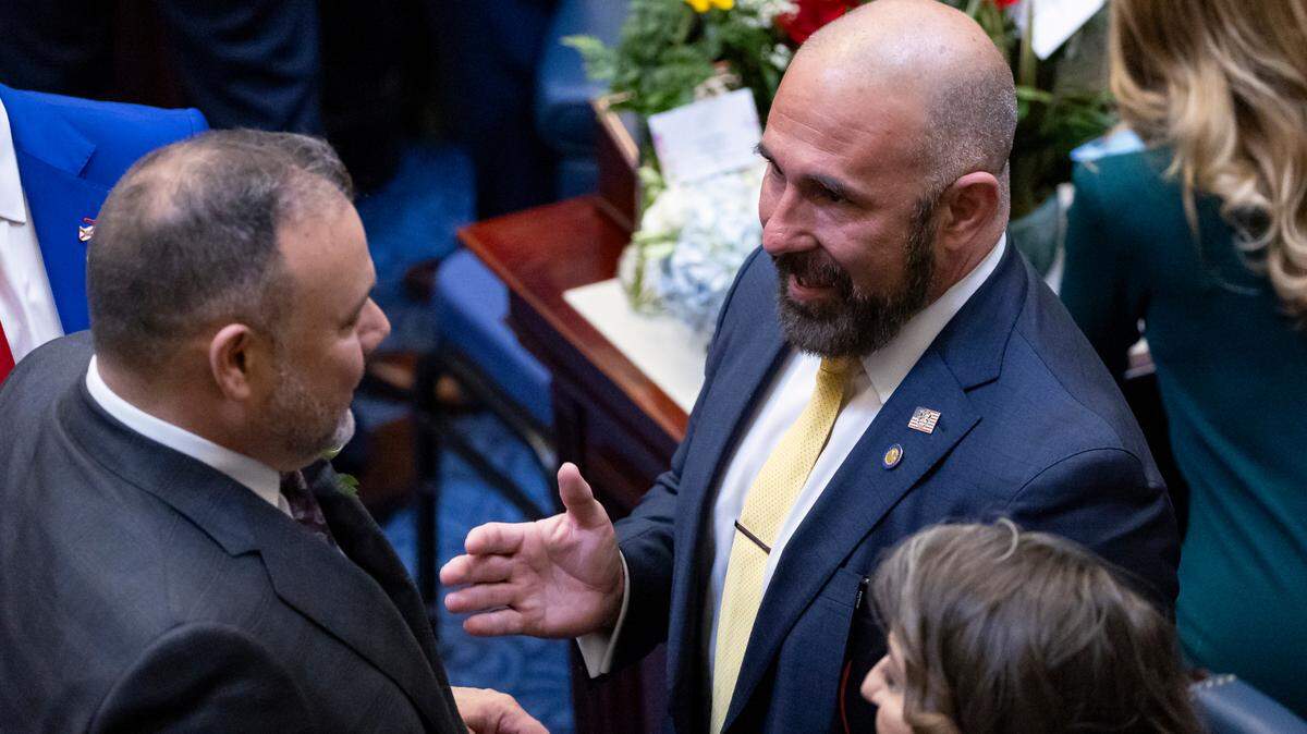 El senador Jay Collins, republicano de Tampa, asiste al primer día de la sesión legislativa en el Capitolio de Florida el pasado 4 de marzo en Tallahassee.