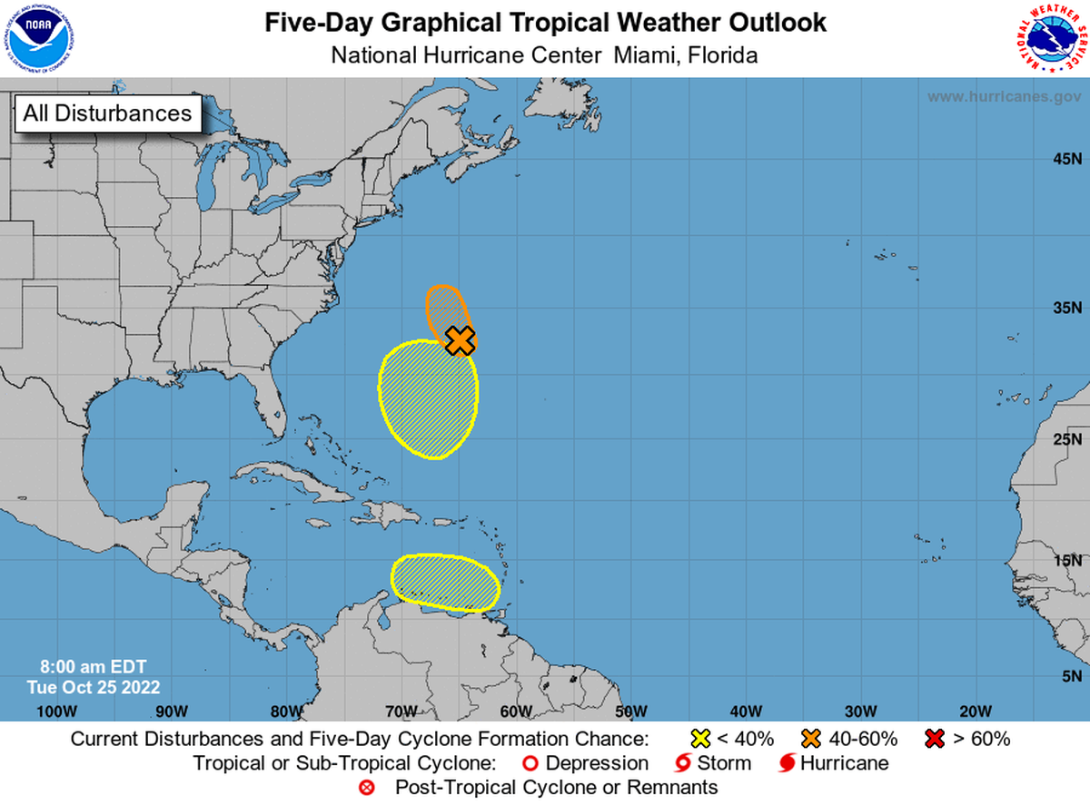 El Atlántico se activa de nuevo con tres perturbaciones atmosféricas. Ninguna representa una amenaza para Florida en este momento.