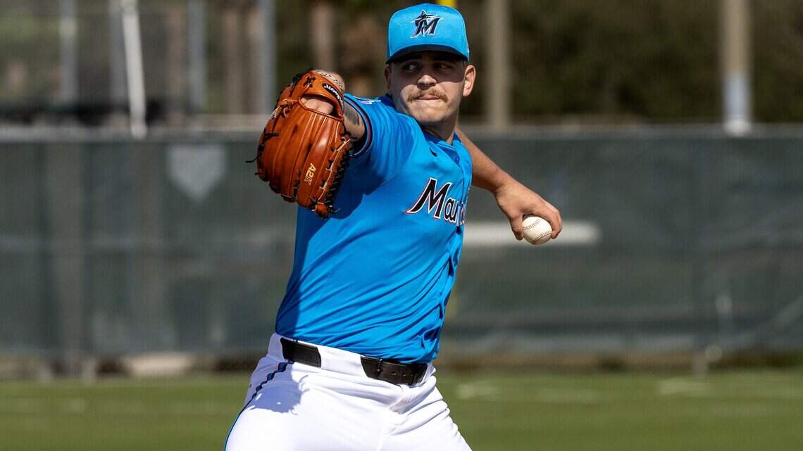 Listo para debutar, novato llega a Miami: el brazo joven que quiere cambiar el rumbo de los Marlins