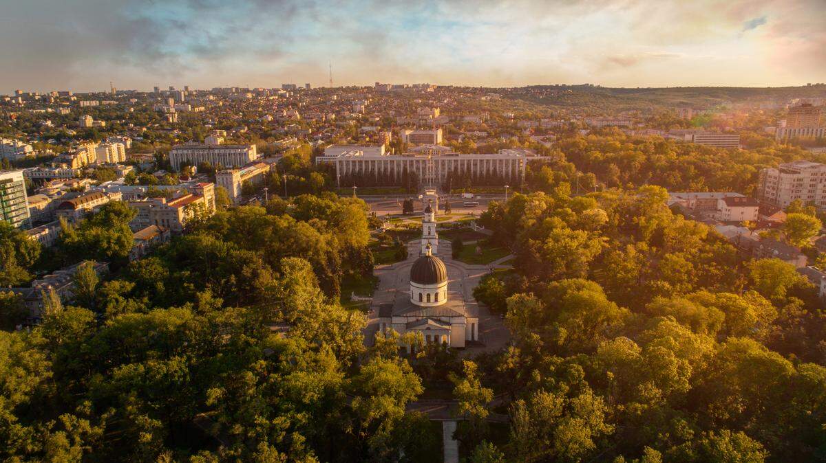 Imagen de la catedral de Chisinau, capital de Moldavia.