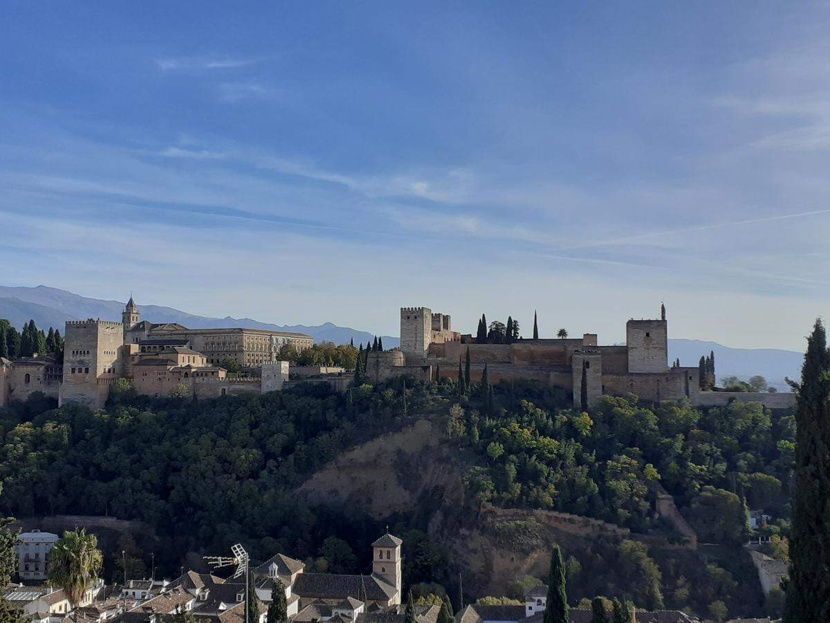 Vista de La Alhambra desde el Albaicín.