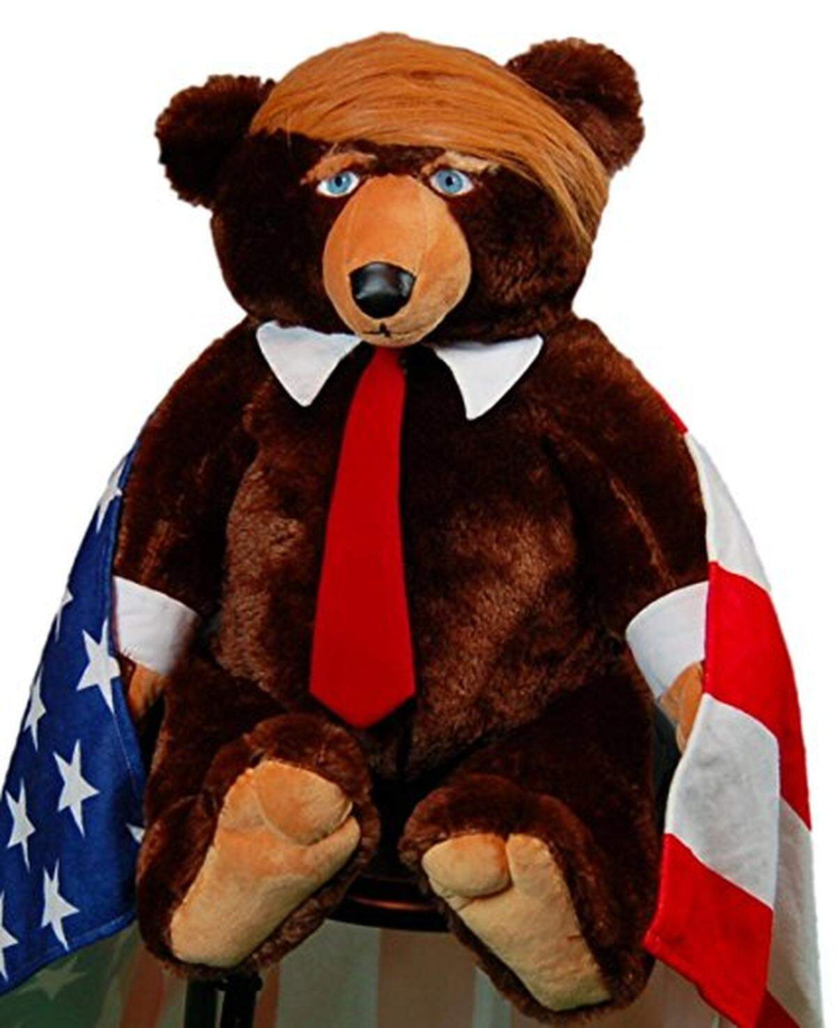 Trumpy Bear, un oso de peluche inspirado en el presidente Trump que se vende por internet o en televisión, representa una venta exitosa para la compañía que lo comercializa.
