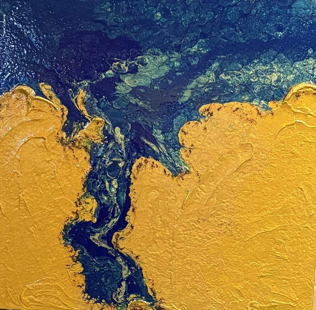‘Sin título’, 2025, acrílico sobre lienzo, 30 x 30 pulgadas.