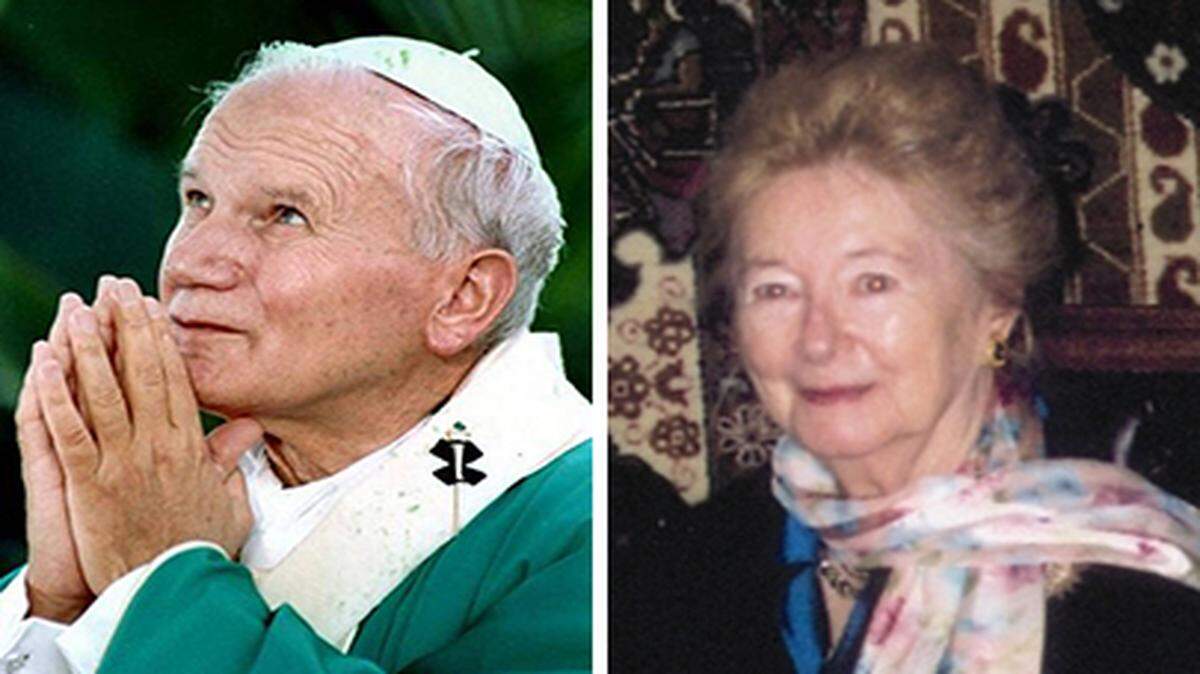 El papa Juan Pablo II y la profesora Tymieniecka compartieron correspondencia por años.