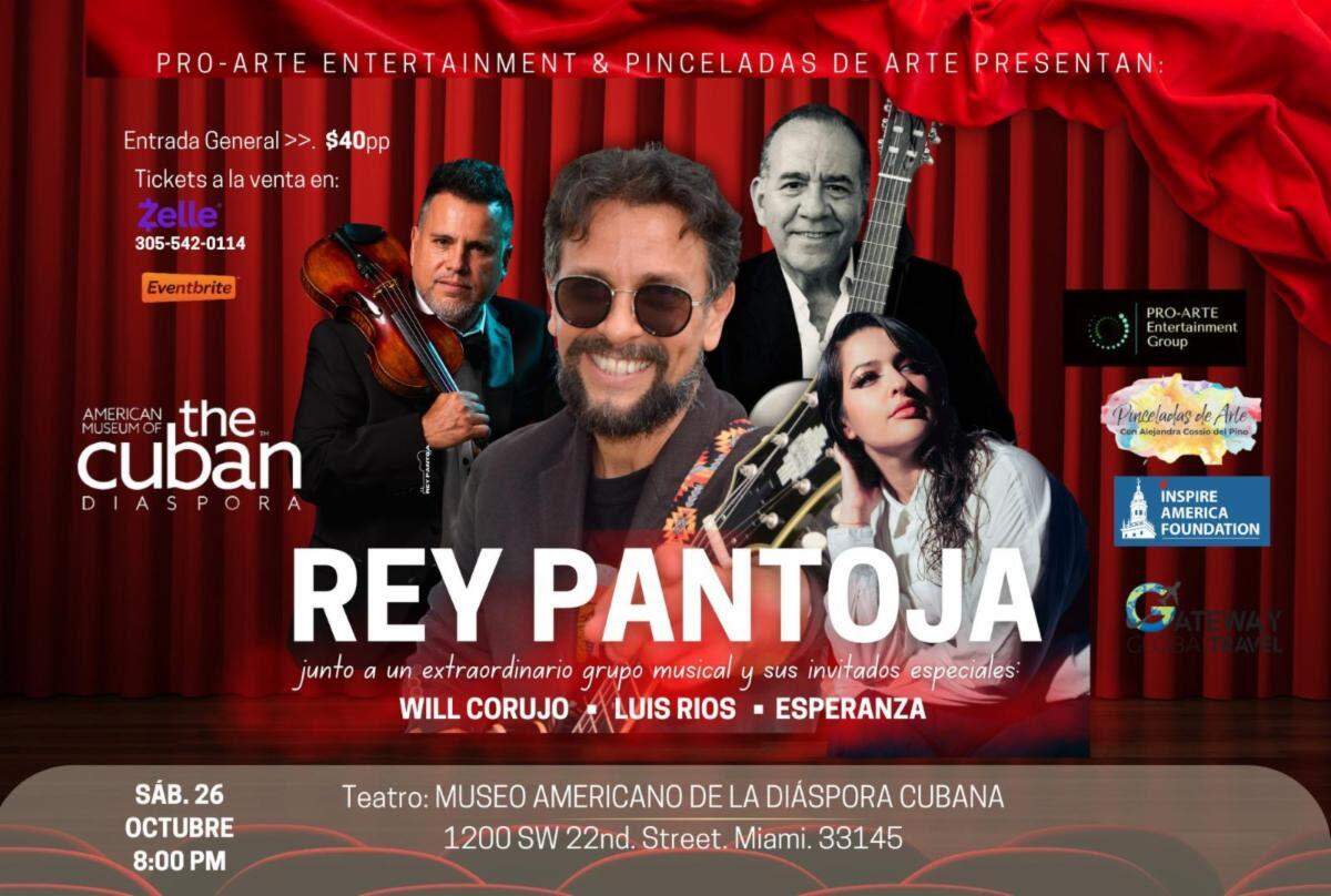 Rey Pantoja en Concierto en el Museo americano de la diáspora cubana.