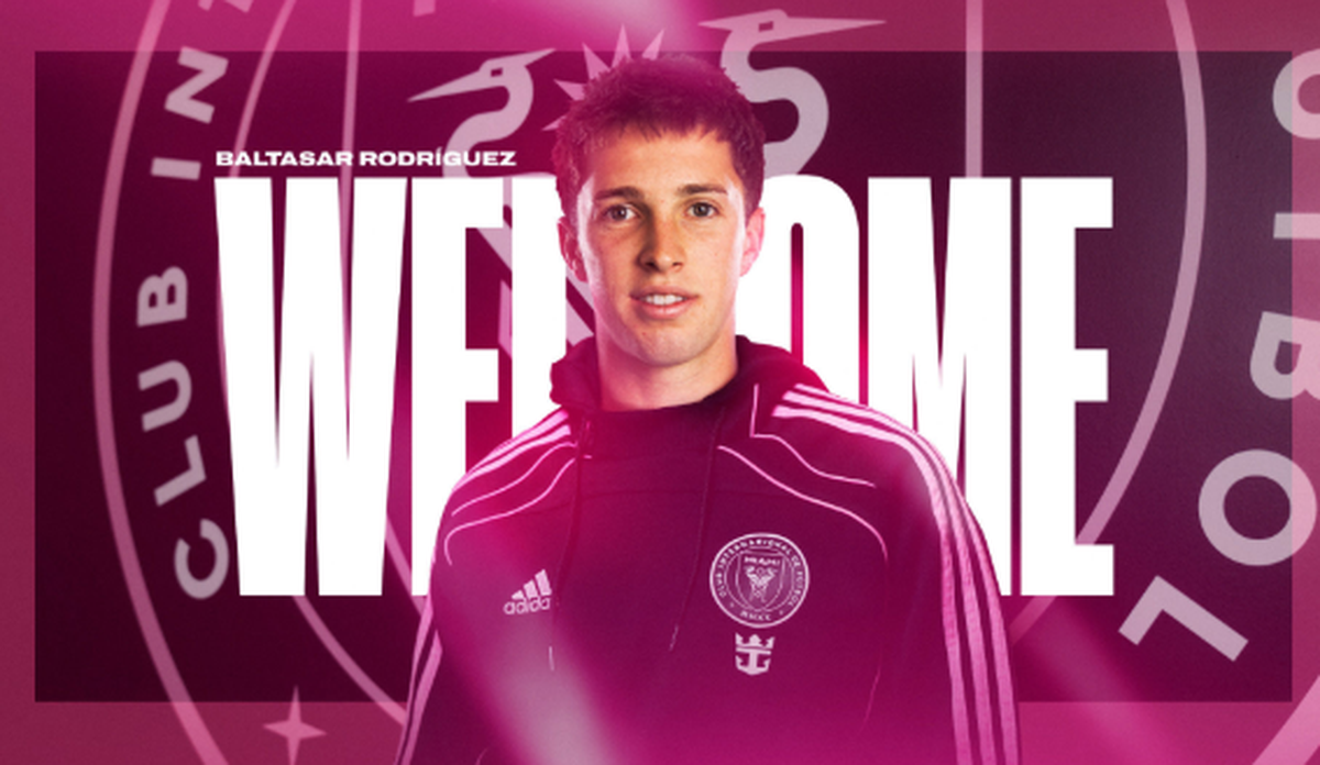 El mediocampista Baltasar Rodríguez llega al Inter Miami en condición de préstamo procedente del Racing Club de Avellaneda, de la primera división de Argentina.