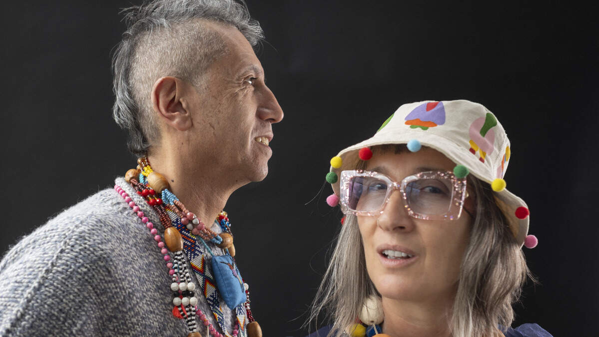 El dúo colombiano Aterciopelados, integrado por Andrea Echeverri y Héctor Buitrago.