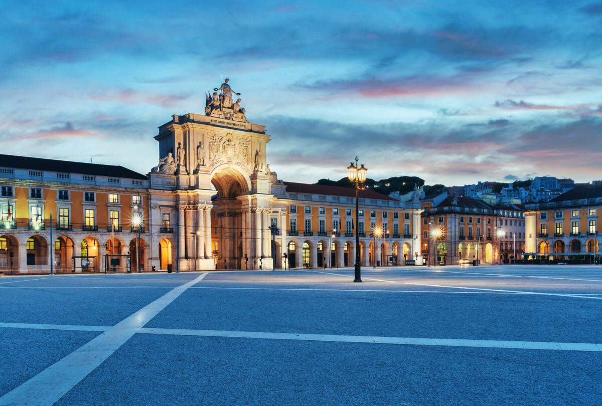 Praça do Comércio, Lisboa, Portugal.
